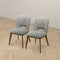 Blake Light Grey Fabric Dining Chair (Set of 2)