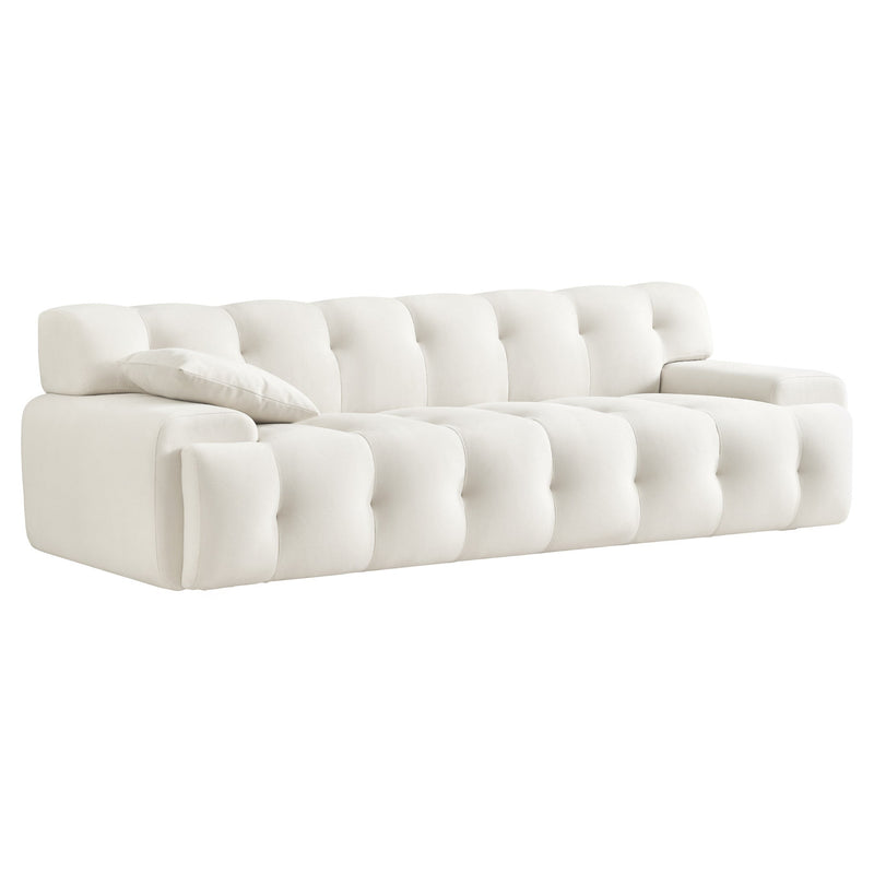 Brigette Cream Velvet Sofa