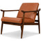 Brandon Tan Leather Lounge Chair