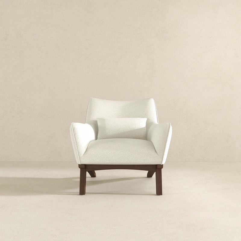 Brayden Beige Boucle Armchair