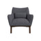 Brayden Sea Side Grey Linen Armchair