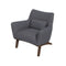 Brayden Sea Side Grey Linen Armchair