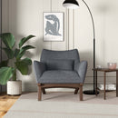 Brayden Sea Side Grey Linen Armchair