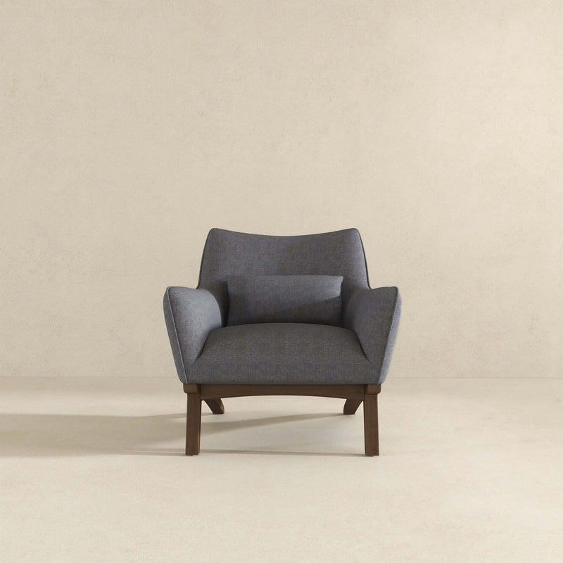 Brayden Sea Side Grey Linen Armchair