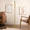 Brilliance Modern Gold Brush Floor Lamp, Opal Glass Shades and Round Metal Base