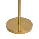 Brilliance Modern Gold Brush Floor Lamp, Opal Glass Shades and Round Metal Base