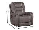 Brisbane Power Lift Chair w/Three Heat Zones, Stone