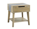 Calgary Sintered Stone Inlay End Table