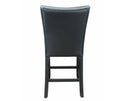 Camila 24″ Counter Stool, Black Leatherette, Set of 2