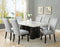 Camila Silver PU Dining chairW/ Nailhead, Set of 2