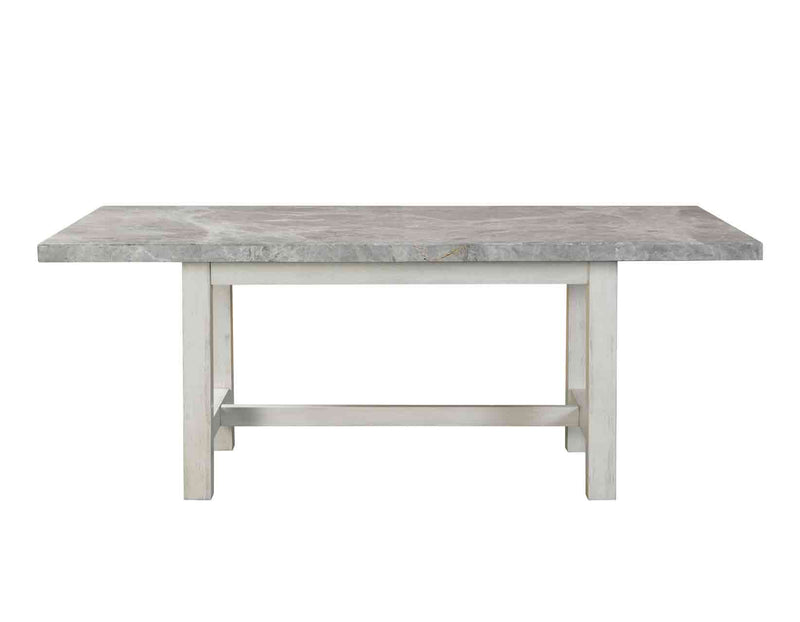 Canova 78-inch Gray Marble Top Dining Table