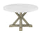 Carena 52-inch Round White Marble Top Table