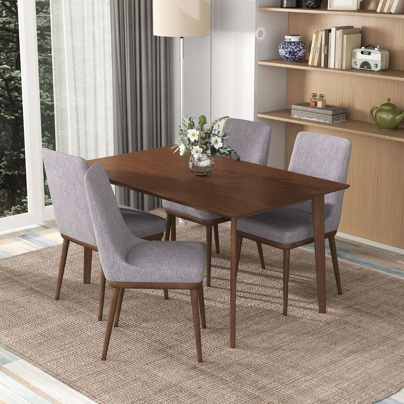 Carlos Solid Wood Dining Table Walnut / 63"