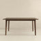 Carlos Solid Wood Dining Table Walnut / 63"