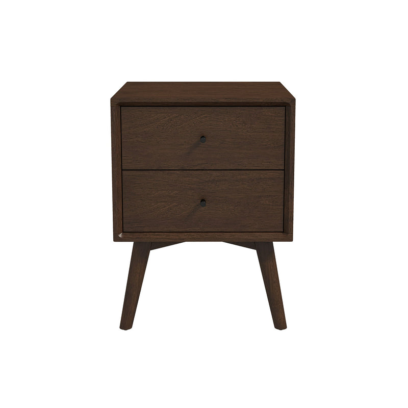 Caroline Mid Century Modern Style Night Stand 2-Drawer