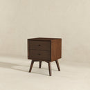 Caroline Mid Century Modern Style Night Stand 2-Drawer