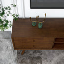 Caroline Mid Century Modern Style Walnut TV Stand up to 72"