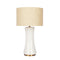 Cascade Glass Lamp Golden Base Off White Glass Table Lamp