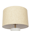 Cascade Glass Lamp Golden Base Off White Glass Table Lamp