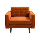 Casey Burnt Orange Velvet Lounge Chair