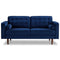 Casey Velvet Loveseat Blue