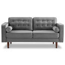 Casey Velvet Loveseat Blue