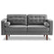 Casey Velvet Loveseat Blue