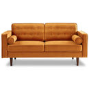 Casey Velvet Loveseat Blue