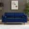 Casey Velvet Loveseat Blue