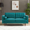 Casey Velvet Loveseat Blue