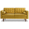 Casey Velvet Loveseat Grey