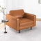 Tessa Tan Leather Lounge Chair