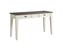 Cayla Sofa Table, Dark Oak/White