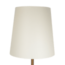 Celestial Modern Floor Lamp with Brass Accent Table with Large White Shade