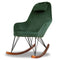 Chelsea Green Velvet Rocking Chair