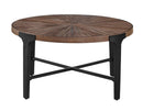 Chevron 36-inch Round Coffee Table