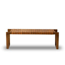 Christina Tan Leather Bench