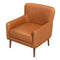 Claire Tan Genuine Leather Lounge Chair