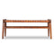 Cody Tan Leather Bench