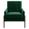 Stella Green Velvet Solid Wood Lounge Chair