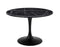 Colfax 45 inch Round Black Marquina Marble Top/Black Base Dining Table