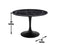 Colfax 45 inch Round Black Marquina Marble Top/Black Base Dining Table