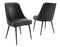 Colfax, Black Leatherette Side Chair, Set of 2