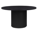 Colvin 52″ Round Dining Table, Black finish