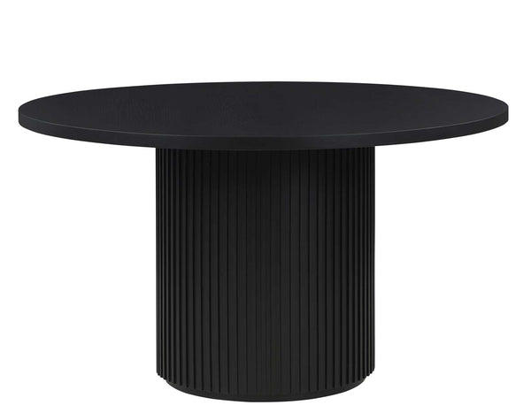 Colvin 52″ Round Dining Table, Black finish