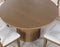 Colvin 52″ Round Dining Table, Toffee finish