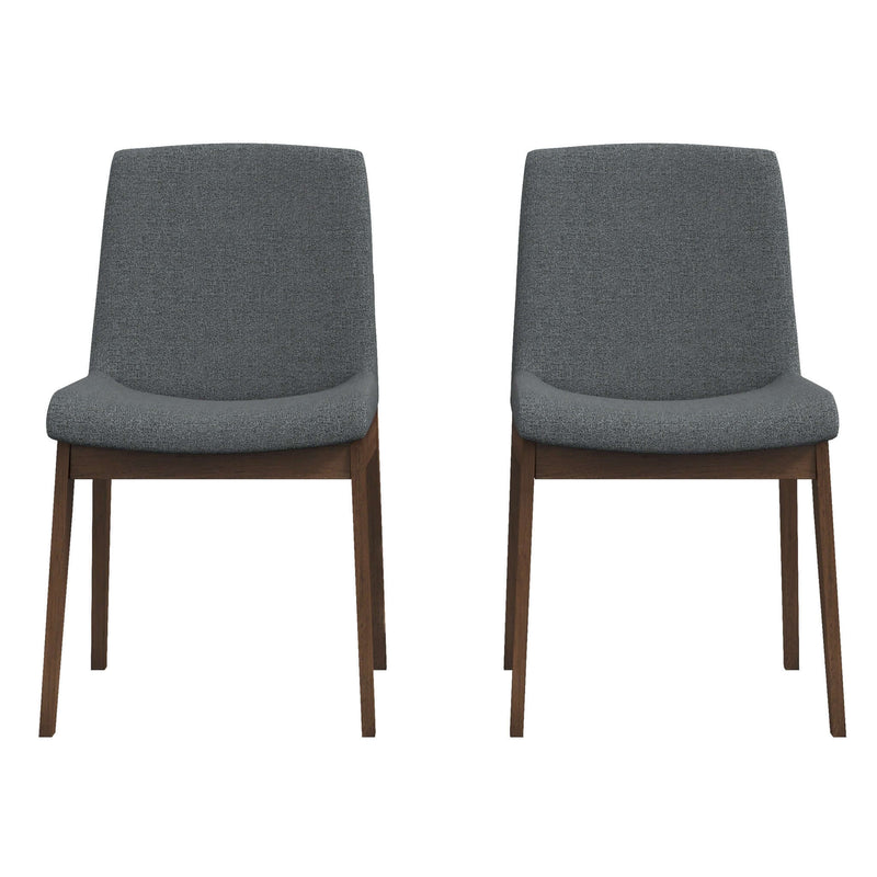 Crystal Dining Chair (Set of 2) Dark Grey