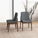 Crystal Dining Chair (Set of 2) Dark Grey