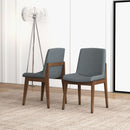 Crystal Dining Chair (Set of 2) Dark Grey