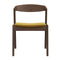 Dakota Dark Yellow Velvet Dining Chair (Set Of 2)